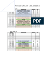 Jadwal Pertandingan Futsal Aierocup 2024