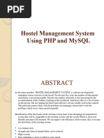 Hostel Management System PPT Oumfbo fbn5mb