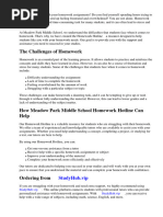 Meadow Park Middle School Homework Hotline