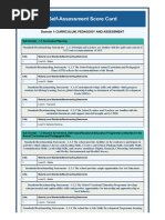 Get Score Card Self Assessment Report