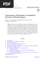 Convergence of Dynamics On Inductive Systems of Banach Spaces