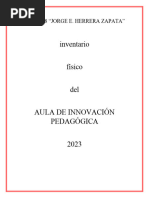 Inventario Fìsico Del Aula de Innovaciòn Pedagògica 2023