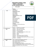 Term 1 Syllabus STD - Xi Com. 2023-24