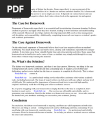 Is Homework Good or Bad For You