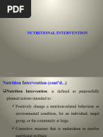 Nutrition Intervention