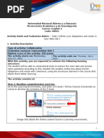 Activities Guide and Evaluation Rubric - Unit 1 - Task 2 - Write Your Obligations and Needs in Your Daily Role