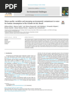 Water Quality Variables and Emerging Environmental Contaminant in Water