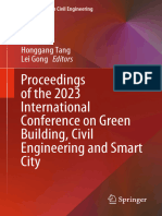 Proceedings of The 2023 International Conference On Green Building, Civil Engineering and Smart City