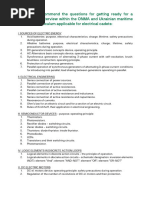 Electrical Cadets Questionnaire