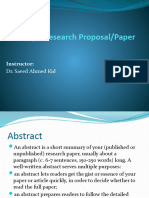 Research Proposal