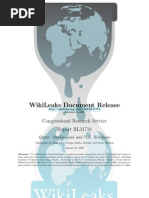 Wikileaks Document Release: Congressional Research Service Report Rl31718