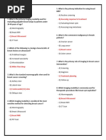 Breast MCQ