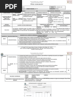 Sesión de Aprendizaje de Quinto Grado - Lee - 11 Al 15 Setiembre