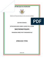 Epreuves - Types Maths-BCST 2022 Questionnaire - Copie