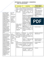 Competencias, Capacidades, Desempeños, Enfoques