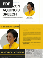 Cory Aquino's Speech (