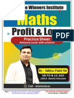 Profit & Loss - Practice Sheet: The Winners Institute Indore