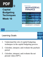 Gitman - PPT - CH09 Capital Budgetting Techniques