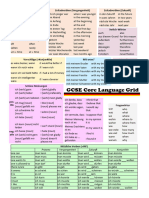 GCSE Core Lang Grid German 