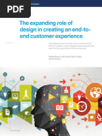 The Expanding Role of Design in Creating An End To End Customer Experience