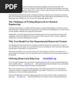 Auburn Chemical Engineering Departmental Homework Format