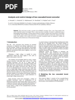 Analysis and Control Design of Two Cascaded Boost