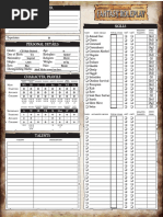 Character Sheet