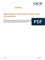 Pag 1 Determination of The Relative Atomic Mass of Magnesium