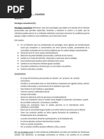 Resumen Psicología Comunitaria