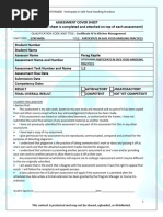 SITXFSA006 Assessment Workbook