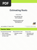 Estimating Roots - Lesson