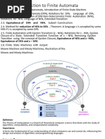 Unit-2 Introduction To Finite Automata PDF
