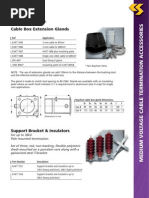 Tyco Box Glands Insulators