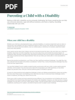 Parenting A Child With A Disability