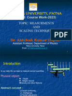 Measurement and Scaling Techniques