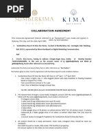 Collaboration Agreement Sumberkima Resort & Kima Bar Resto - Gledis 10-12 April 2024