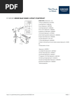 GROHE Spareparts List 31545001