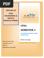 Tool Design Drawing Work Instruction 2020