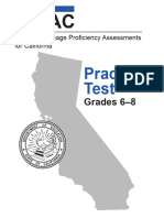 ELPAC Grades 6-8 Practice Test 2018