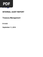 R 18 5 Treasury Internal Audit Report