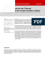 Institucionalización Del Tribunal Constitucional en El Marco Jurídico Chileno