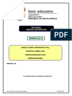 IsiZulu HL P2 Feb March 2018 Memo