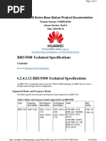 RRU5508 (700Mhz + 850Mhz) - Technical Specifications