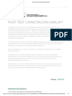 Post Test Capacitación Sarlaft Febrero