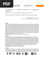 O Epistemicídio e Os Desafios Enfrentados Por Arquitetas (Os) Negras (Os) .