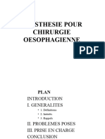 Anesthesie de L'oesophage