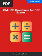 LCM HCF Questions For SSC Exams