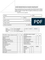 Encuesta de Evaluación Preoperatoria Del Paciente Pad