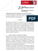 Recurso de Apelación Contra La Primera Sentencia