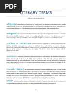 2021 - Literary Terms